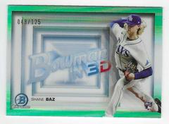 Shane Baz [Aqua Refractor] #B3D-5 Baseball Cards 2022 Bowman in 3D Prices