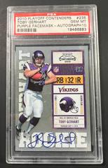 Toby Gerhart [Jersey Number Obscured Autograph] #235 Football Cards 2010 Playoff Contenders Prices