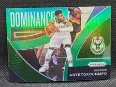 Giannis Antetokounmpo [Green Prizm] #12 Basketball Cards 2021 Panini Prizm Dominance Prices