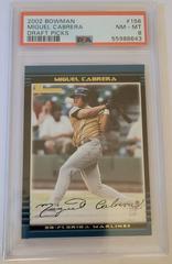Miguel Cabrera #156 Baseball Cards 2002 Bowman Draft Picks Prices