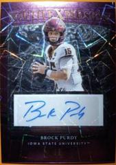 Brock Purdy [Purple Lazer] #YE-BPU Football Cards 2022 Panini Select Draft Picks Youth Explosion Signatures Prices
