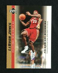 LeBron James [Gold] #7 Basketball Cards 2003 Upper Deck Phenomenal Beginning Prices