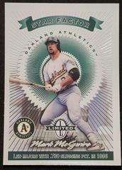 Mark McGwire #101 Baseball Cards 1997 Panini Donruss Limited Prices