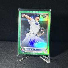 A. J. Alexy [Green] Baseball Cards 2022 Topps Chrome Rookie Autographs Prices