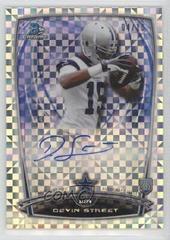 Devin Street #DS Football Cards 2014 Bowman Chrome Rookie Refractor Autographs Prices