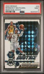 Bennedict Mathurin [White] #25 Basketball Cards 2022 Panini Mosaic Montage Prices