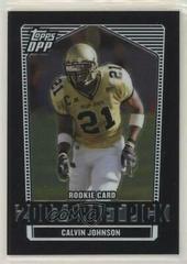 Calvin Johnson [Chrome Black] Football Cards 2007 Topps Draft Picks & Prospects Prices