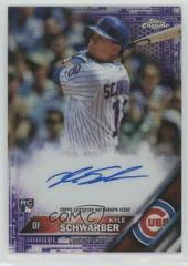 Kyle Schwarber [Purple Refractor] #RA-KSC Baseball Cards 2016 Topps Chrome Rookie Autographs Prices