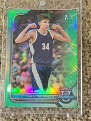 Chet Holmgren [Chrome Aqua Refractor] #38 Basketball Cards 2021 Bowman University Prices