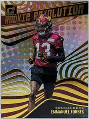 Emmanuel Forbes #RR-12 Football Cards 2023 Panini Donruss Rookie Revolution Prices
