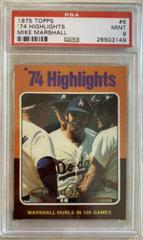 '74 Highlights [Mike Marshall] Baseball Cards 1975 Topps Prices