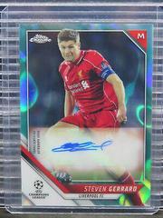 Steven Gerrard [Aqua Lava Refractor] Soccer Cards 2021 Topps Chrome UEFA Champions League Autographs Prices