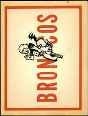 Denver Broncos Football Cards 1960 Fleer AFL Team Decals Prices