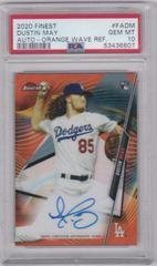 Dustin May [Orange Wave Refractor] #FA-DM Baseball Cards 2020 Topps Finest Autographs Prices