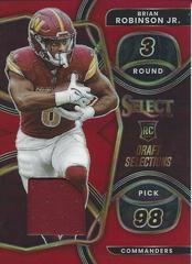 Brian Robinson Jr. [Red] #DS-21 Football Cards 2022 Panini Select Draft Selections Memorabilia Prices