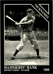 Hank Greenberg #733 Baseball Cards 1993 Conlon Collection Prices