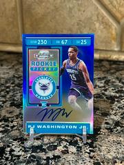 PJ Washington Jr. [Autograph Blue] #103 Basketball Cards 2019 Panini Contenders Optic Prices
