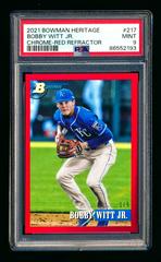 Bobby Witt Jr. [Chrome Prospect Red] #217 Baseball Cards 2021 Bowman Heritage Prices