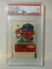 Yogi Berra Baseball Cards 1961 Topps Magic Rub Offs Prices