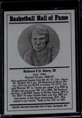 Rick Barry Basketball Cards 1986 Hall of Fame Metallic Prices