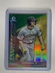 Austin Meadows [Green Refractor] #BTP-11 Baseball Cards 2017 Bowman Scouts' Top 100 Prices