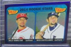 Billy Hamilton, Nick Castellanos [Purple Refractor] #243 Baseball Cards 2014 Topps Heritage Chrome Prices