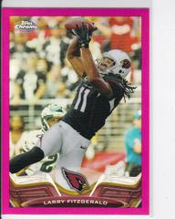 Larry Fitzgerald [Black Gloves Pink Refractor] #2 Football Cards 2013 Topps Chrome Prices