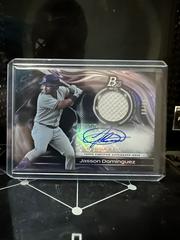 Jasson Dominguez #PPAR-JD Baseball Cards 2023 Bowman Platinum Pieces Autograph Relics Prices