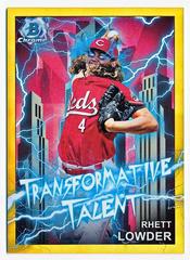 Rhett Lowder [Gold] #TT-8 Baseball Cards 2023 Bowman Draft Transformative Talent Prices
