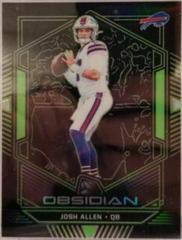 Josh Allen [Electric Etch Green] #4 Football Cards 2019 Panini Obsidian Prices