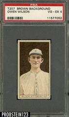 Owen Wilson [Pittsburg] Baseball Cards 1912 T207 Brown Background Prices