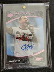 CM Punk [Beach Autograph] #17 Wrestling Cards 2021 Upper Deck AEW Spectrum Prices