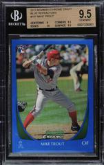 Mike Trout [Blue Refractor] #175 Baseball Cards 2011 Bowman Chrome Prices