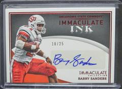 Barry Sanders [Ruby] #IN-BSA Football Cards 2022 Panini Immaculate Collegiate Ink Autographs Prices