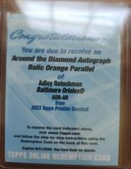 Adley Rutschman [Orange] #ADR-AR Baseball Cards 2023 Topps Pristine Around the Diamond Autograph Relic Prices