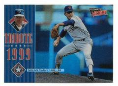 Nolan Ryan #T1 Baseball Cards 1999 Upper Deck Victory Prices
