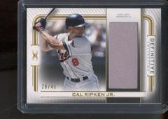 Cal Ripken Jr. #DJR-CRJ Baseball Cards 2023 Topps Definitive Jumbo Relic Collection Prices