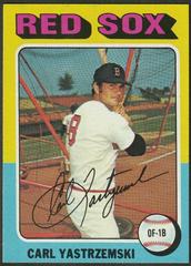 Carl Yastrzemski Baseball Cards 1975 Topps Prices