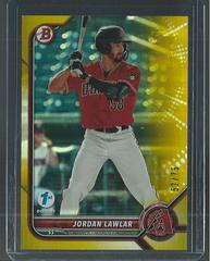 Jordan Lawlar [Yellow] #BD-78 Baseball Cards 2022 Bowman Draft 1st Edition Prices