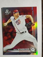 Max Scherzer [Red] #57 Baseball Cards 2019 Bowman Platinum Prices