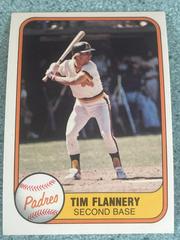 Tim Flannery [Photo Reversed, Batting Righty] #493 Baseball Cards 1981 Fleer Prices