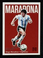 Diego Maradona [Red] Soccer Cards 2017 Panini Nobility Prices