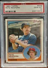 Pete Redfern #559 Baseball Cards 1983 Topps Prices
