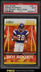 Adrian Peterson [Gold Zone] Football Cards 2007 Panini Score Hot Rookie Prices