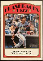 Rod Carew #BFB-RC Baseball Cards 2021 Topps Heritage Flashbacks Prices
