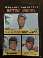 AL Batting Leaders [Johnson, Yastrzemski, Oliva] #61 Baseball Cards 1971 O Pee Chee Prices