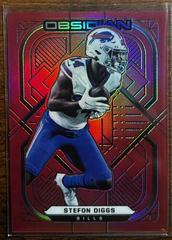Stefon Diggs [Red Flood] Football Cards 2021 Panini Obsidian Prices