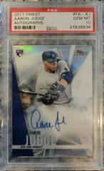Aaron Judge Baseball Cards 2017 Topps Finest Autographs Prices