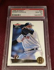 Roger Clemens #41 Baseball Cards 1995 Summit Prices