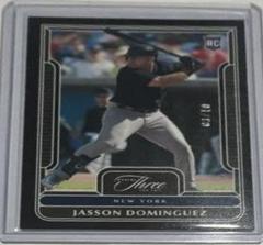 Jasson Dominguez [Black] #50 Baseball Cards 2023 Panini Three and Two Prices